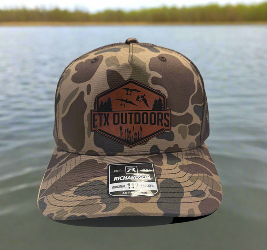 ETX Outdoors Duck Camo Trucker Hat - Richardson 112 Adjustable