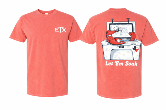 ETX Outdoors – Let ’Em Soak Crawfish Tee (Pre-Order)