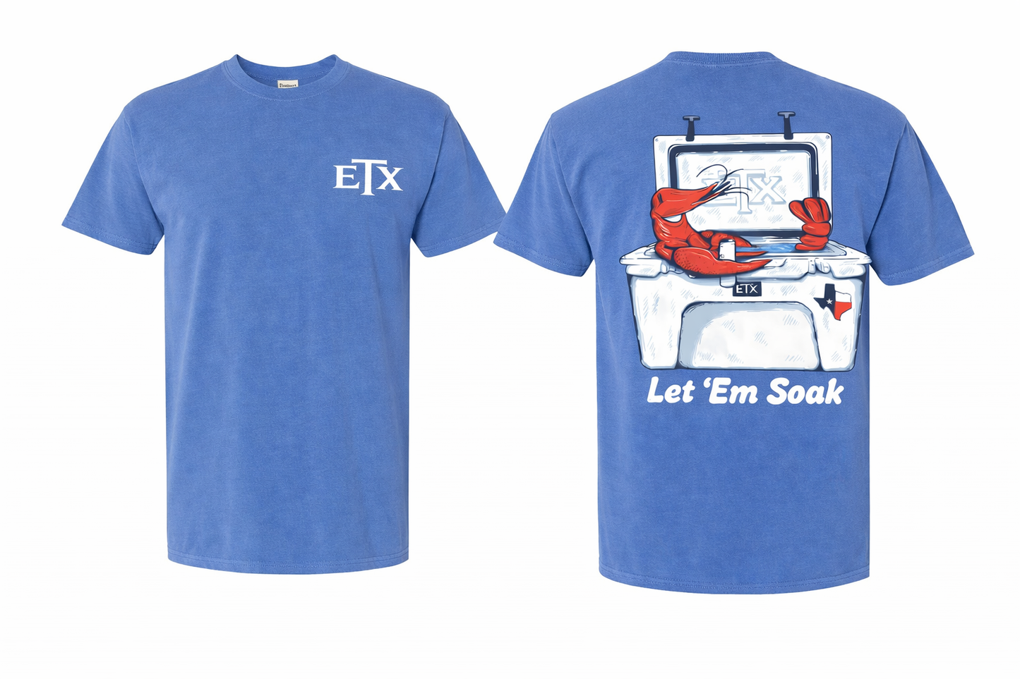 ETX Outdoors – Let ’Em Soak Crawfish Tee (Pre-Order)